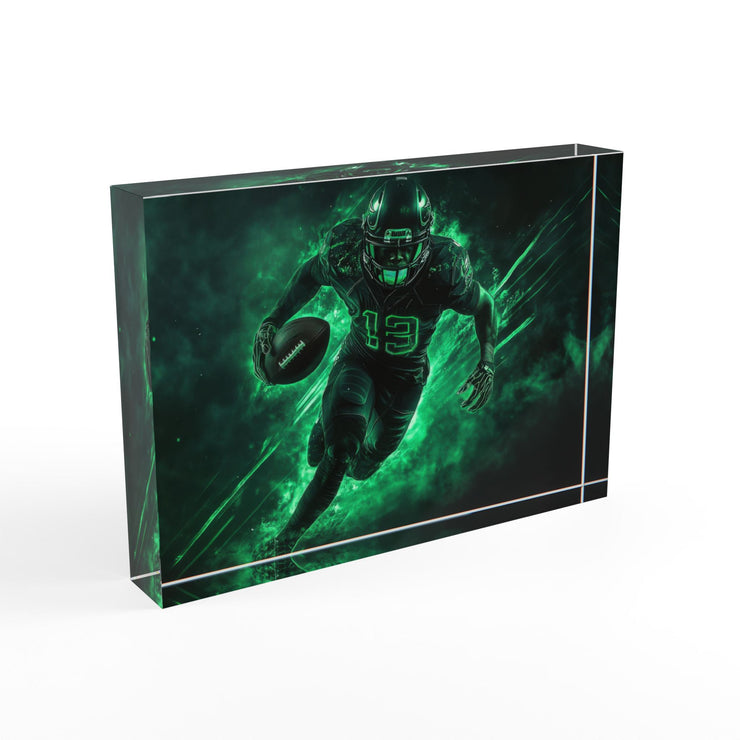 Dynamic Football Photo Block - Perfect for Sports Enthusiasts