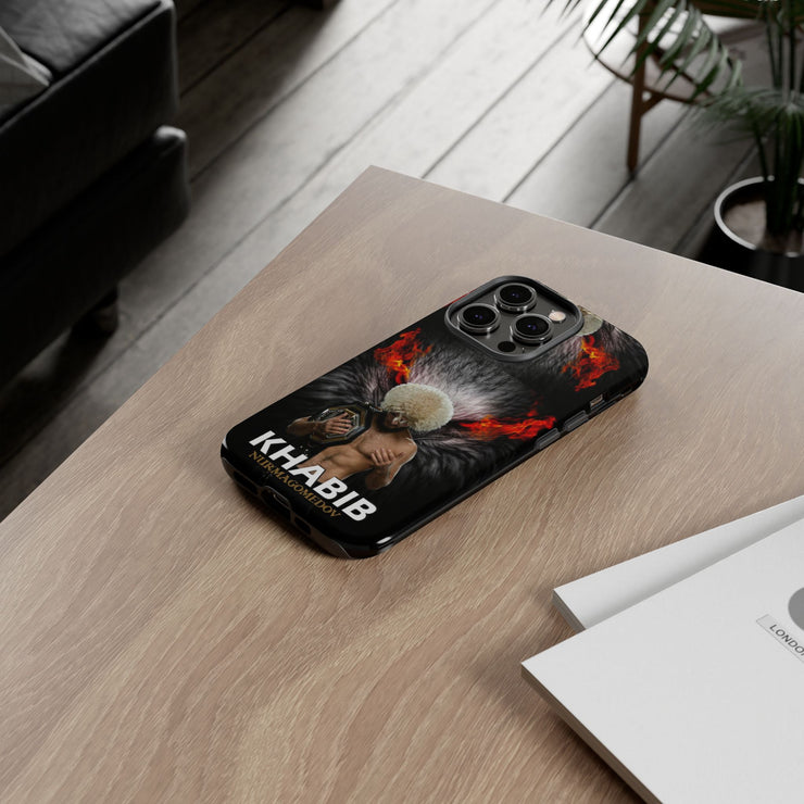 Khabib Nurmagomedov Tough Phone Case - Bold MMA Design for Fans