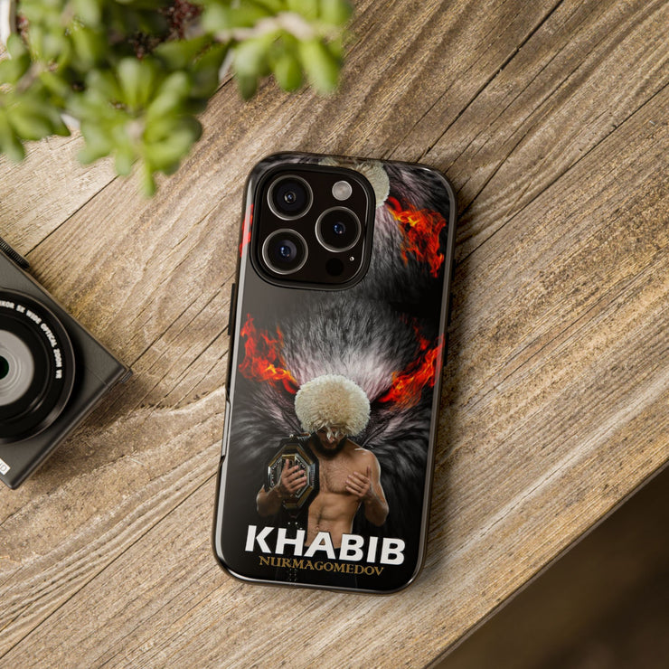 Khabib Nurmagomedov Tough Phone Case - Bold MMA Design for Fans