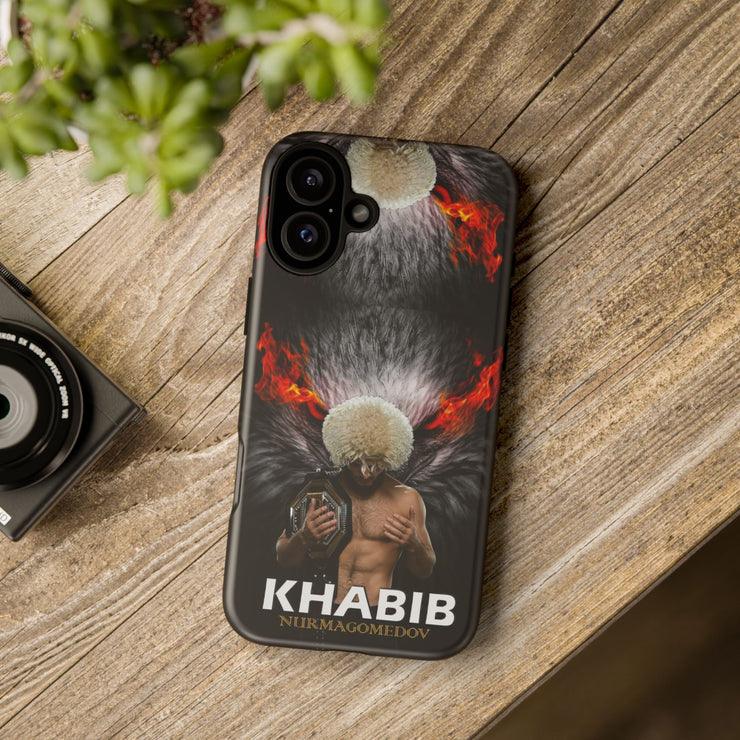 Khabib Nurmagomedov Tough Phone Case - Bold MMA Design for Fans