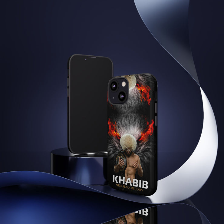 Khabib Nurmagomedov Tough Phone Case - Bold MMA Design for Fans
