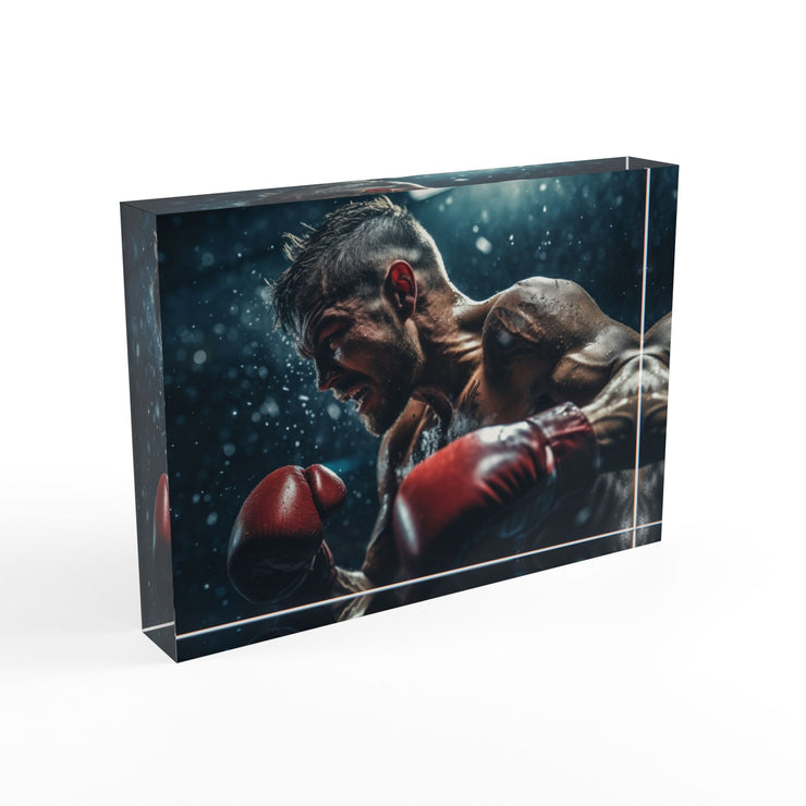 Boxing Photo Block - Inspirational Wall Art for Fitness Lovers