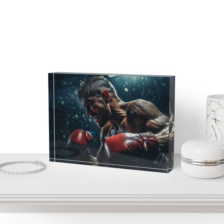 Boxing Photo Block - Inspirational Wall Art for Fitness Lovers