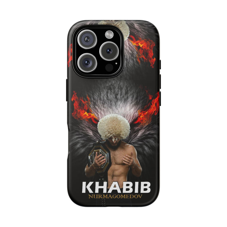 Khabib Nurmagomedov Tough Phone Case - Bold MMA Design for Fans